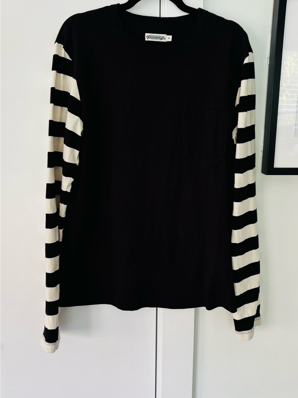 Freenote & Cloth Shifter LS tee men's black combo size medium - Picture 7 of 11